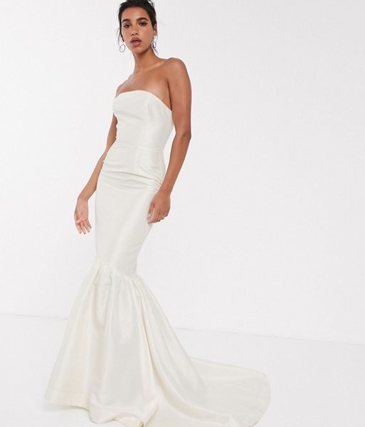 oyster wedding dress