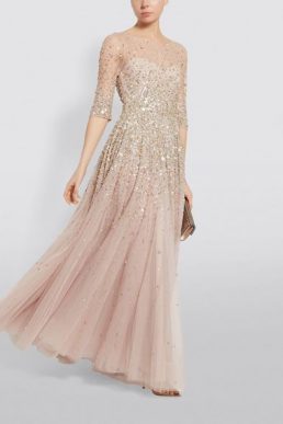 Jenny Packham Charisse Beaded Tulle Bridal Gown Cream Pink Blush