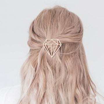 Gold Or Silver Diamond Hair Clip