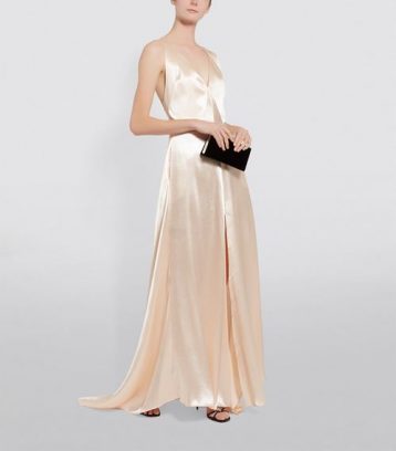 Philosophy Di Lorenzo Serafini Satin Maxi Dress Blush Champagne