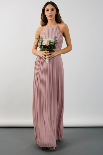 TFNC Serene Bridesmaid Mauve Maxi Dress Blush Pink