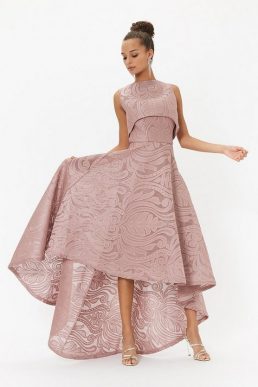 Coast Baroque Layered Maxi Dress Blush Pale Pink