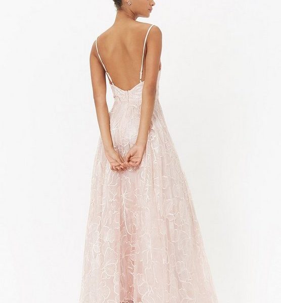 blush embroidered maxi dress