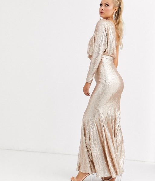 forever unique rose gold dress