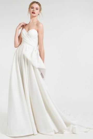 Jenny Yoo Charlotte Sweetheart Taffetta Ballgown Wedding Dress Dark Ivory