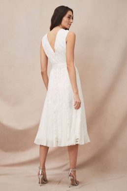 Caterina Embroidered Flared Wedding Dress