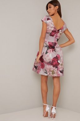 Chi Chi Fille Floral Dress Mink Pink