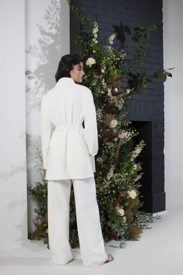 French Connection Amato Bridal Tux Tailored Wedding Suit Jacket Summer White