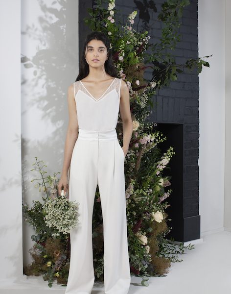 trousers and top for a wedding