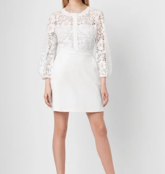french connection summer white dress