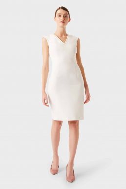 Hobbs Frida Shift Dress Ivory