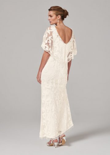 Phase Eight Avianna Tapework Wedding Dress, Cream/Ivory - Image 2