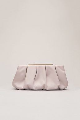 Phase Eight Sonja Soft Satin Clutch, Taupe