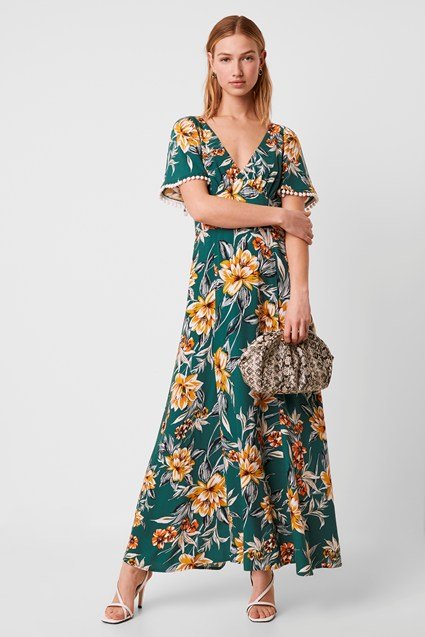 Claribel Floral V Neck Maxi Dress, £125