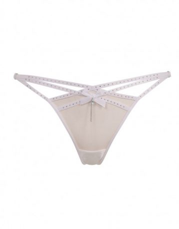 Agent Provocateur Rubi Full Bridal Thong, White - Image 2