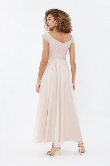Coast Embroidered Full Midi Dress, Blush/Pale Pink - Image 2