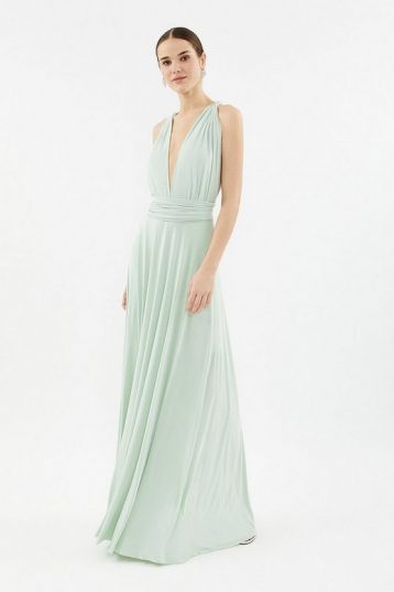 Coast Multiway Jersey Maxi Bridesmaid Dress Pistachio Pale Green