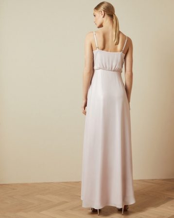 Ted Baker NUALLA Waterfall wrap maxi dress, Light Pink/Blush - Image 2