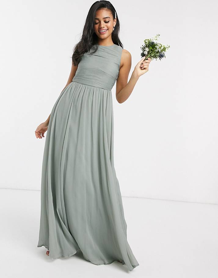 ASOS DESIGN Bridesmaid maxi dress with ...