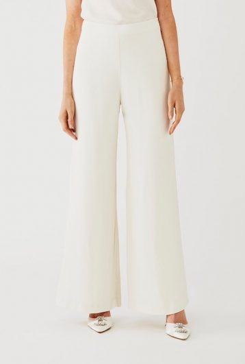 Ghost Bridal Senna Trouser Cloud Dancer Ivory