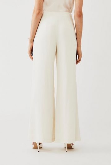 Ghost Bridal Senna Trouser Cloud Dancer Ivory