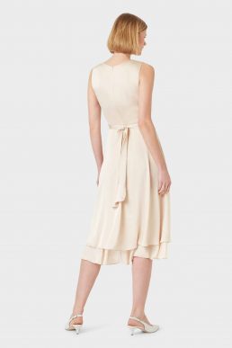 Hobbs Viola Midi Dress Light Blush