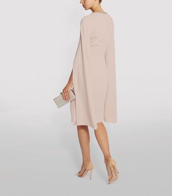 Cape sleeve dress uk top