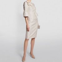 john charles champagne dress