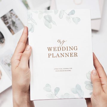 Luxury wedding planner book, engagement gift, wedding scrapbook organiser