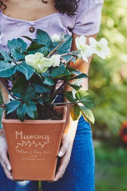 Letterfest Engraved Terracotta Name Pot