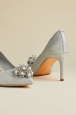 Ted Baker DARLILL Metallic brooch detail courts Silver