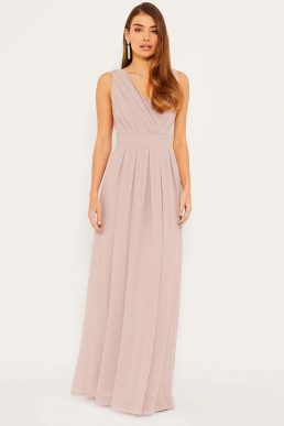 TFNC Kesha Pale Mauve Maxi Bridesmaid Dress Pink