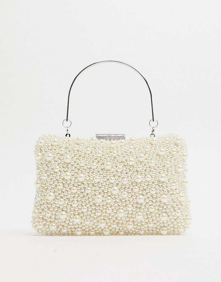Pearl embellished bag best sale