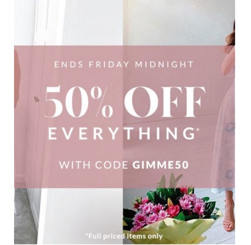 50% Off Orders - Ends Midnight Tomorrow at Chi Chi London