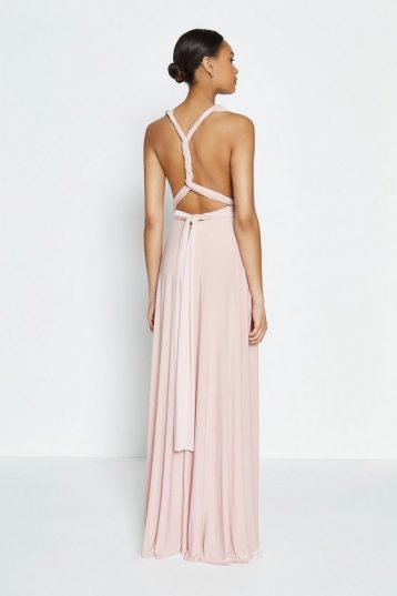 Coast Multiway Jersey Maxi Bridesmaid Dress, Light Pink/Blush - Image 2