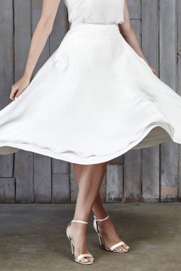 House Of Ollichon Thomas Bridal Midi Skirt Ivory