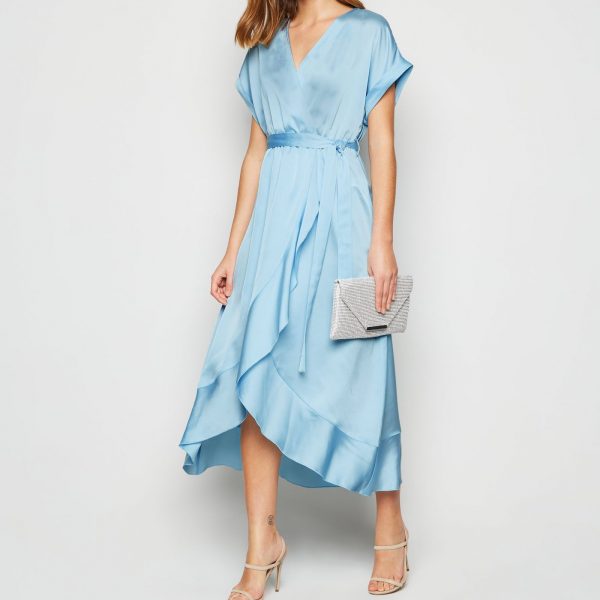 baby blue midi dress for wedding