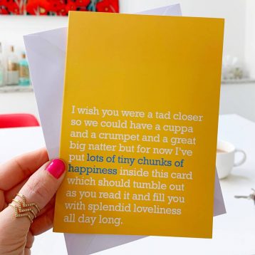 Tiny Chunks Of Happiness : Miss You Card For Loved Ones