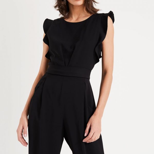 victoriana foil print jumpsuit