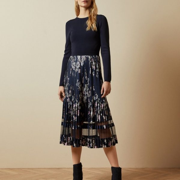 pleated ted baker dress