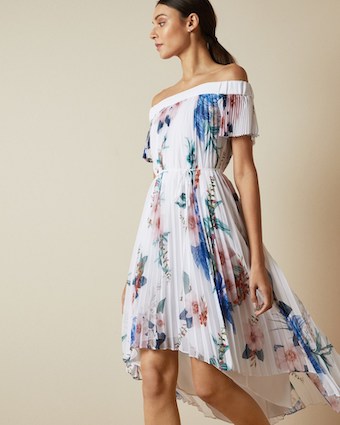 ted baker off the shoulder dress