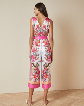 Ted Baker SOLANA Samba printed jumpsuit, Pink/Ivory - Image 2
