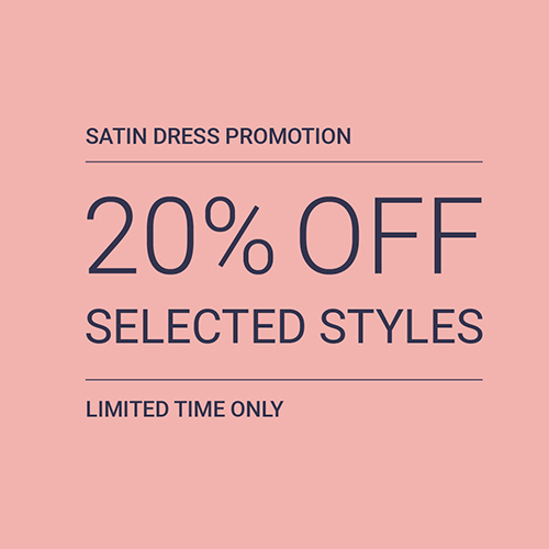 Ghost Promotion: 20% Off Selected Satin Styles