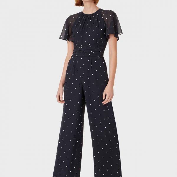 hobbs black and white jumpsuit