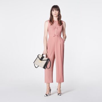 L.K.Bennett Summer Sleeveless Jumpsuit Rose Pink Blush