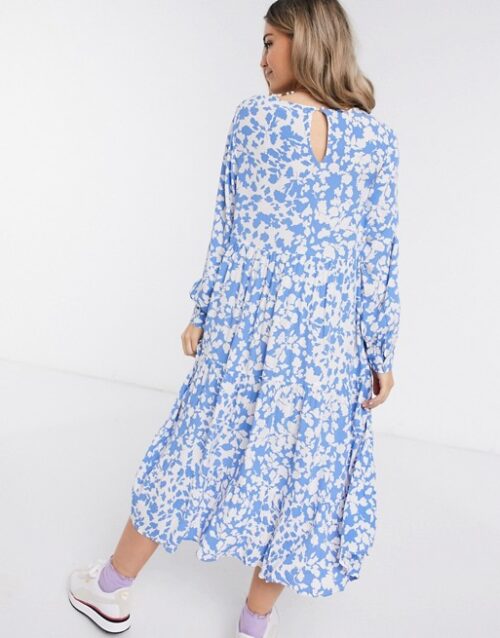 Pieces floral maxi dress cheap