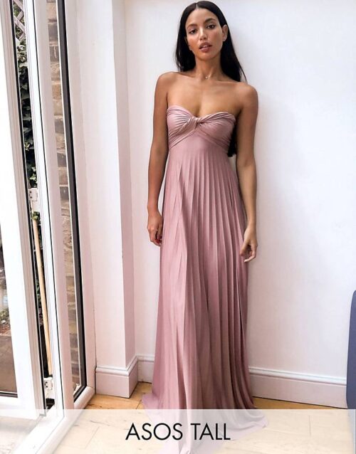 Tall exclusive bandeau maxi dress ...