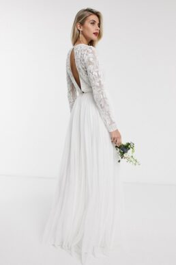 ASOS EDITION Elizabeth beaded bodice wedding dress Ivory