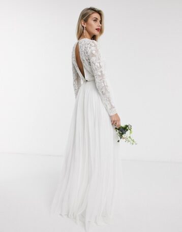 ASOS EDITION Elizabeth beaded bodice wedding dress Ivory