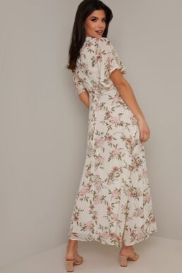 Chi Chi Floral Arayna Maxi Dress White Multi